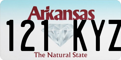 AR license plate 121KYZ