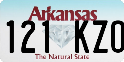 AR license plate 121KZO