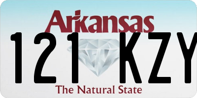 AR license plate 121KZY