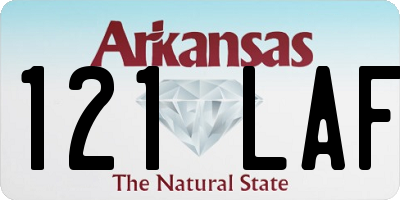 AR license plate 121LAF