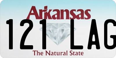 AR license plate 121LAG