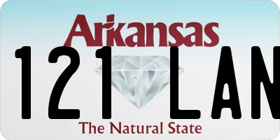 AR license plate 121LAN