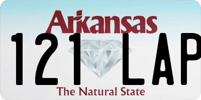 AR license plate 121LAP