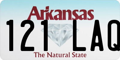 AR license plate 121LAQ