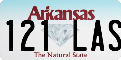 AR license plate 121LAS