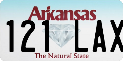 AR license plate 121LAX