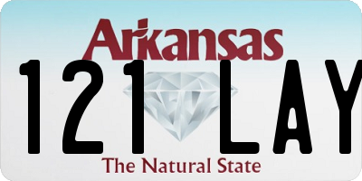 AR license plate 121LAY