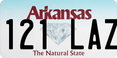 AR license plate 121LAZ