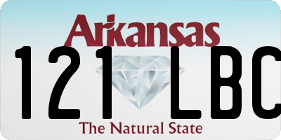 AR license plate 121LBC