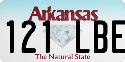 AR license plate 121LBE