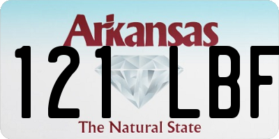 AR license plate 121LBF
