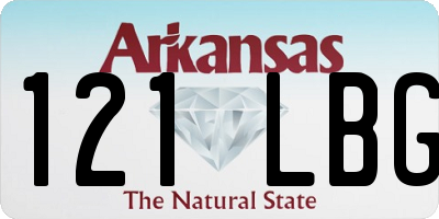AR license plate 121LBG