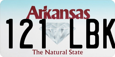 AR license plate 121LBK