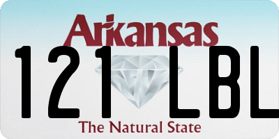 AR license plate 121LBL
