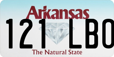 AR license plate 121LBO