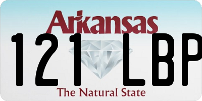 AR license plate 121LBP