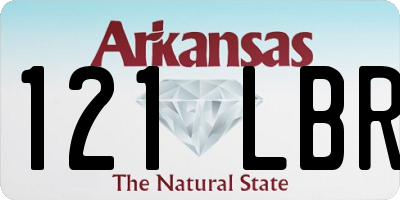 AR license plate 121LBR