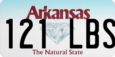 AR license plate 121LBS