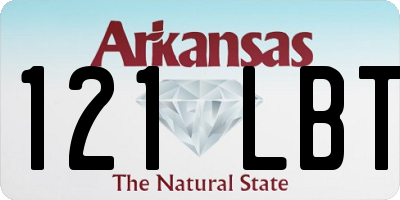 AR license plate 121LBT