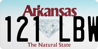 AR license plate 121LBW