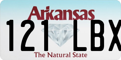 AR license plate 121LBX