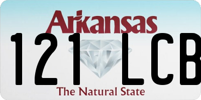AR license plate 121LCB