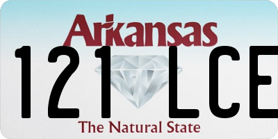AR license plate 121LCE
