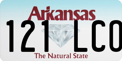AR license plate 121LCO