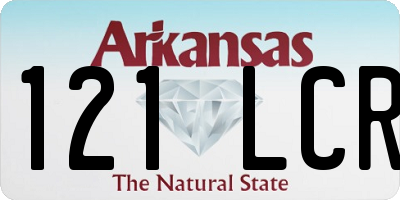 AR license plate 121LCR