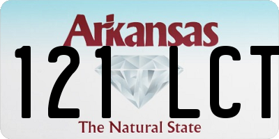 AR license plate 121LCT