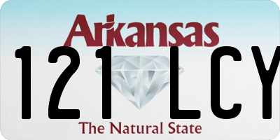 AR license plate 121LCY