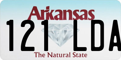AR license plate 121LDA