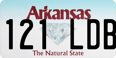 AR license plate 121LDB