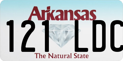 AR license plate 121LDC