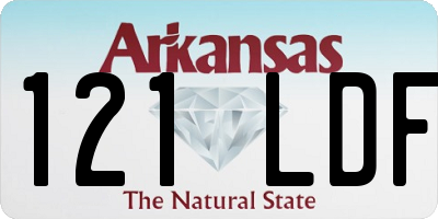 AR license plate 121LDF