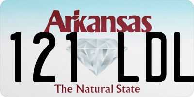 AR license plate 121LDL