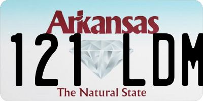 AR license plate 121LDM
