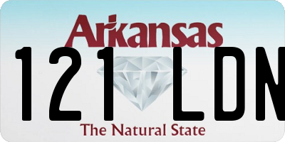 AR license plate 121LDN