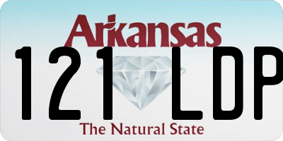AR license plate 121LDP