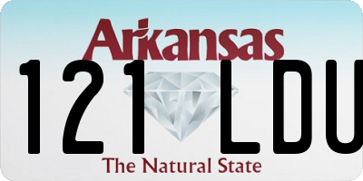 AR license plate 121LDU
