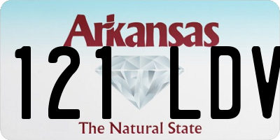 AR license plate 121LDV