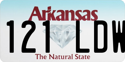 AR license plate 121LDW