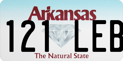 AR license plate 121LEB