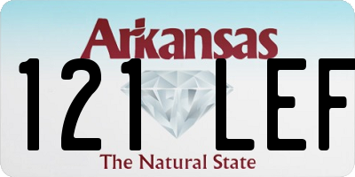 AR license plate 121LEF