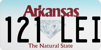AR license plate 121LEI