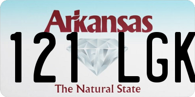 AR license plate 121LGK