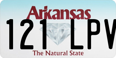 AR license plate 121LPV