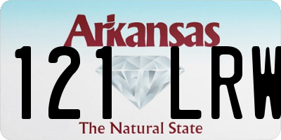 AR license plate 121LRW