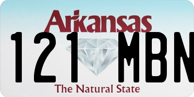 AR license plate 121MBN