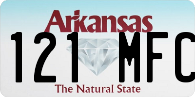 AR license plate 121MFC